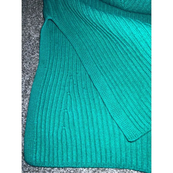 Massimo Dutt sweater green Sz s High Neck Long Sleeves Preppy Normcore - Picture 6 of 6